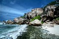 petite anse sur l'ile de la digue  